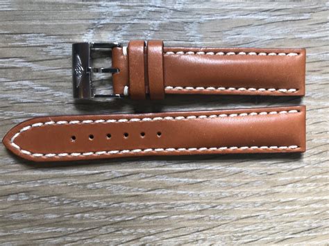 breitling 22mm leather strap|More.